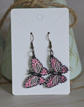 Laser Cut Butterfly Earrings (Hand Painted)